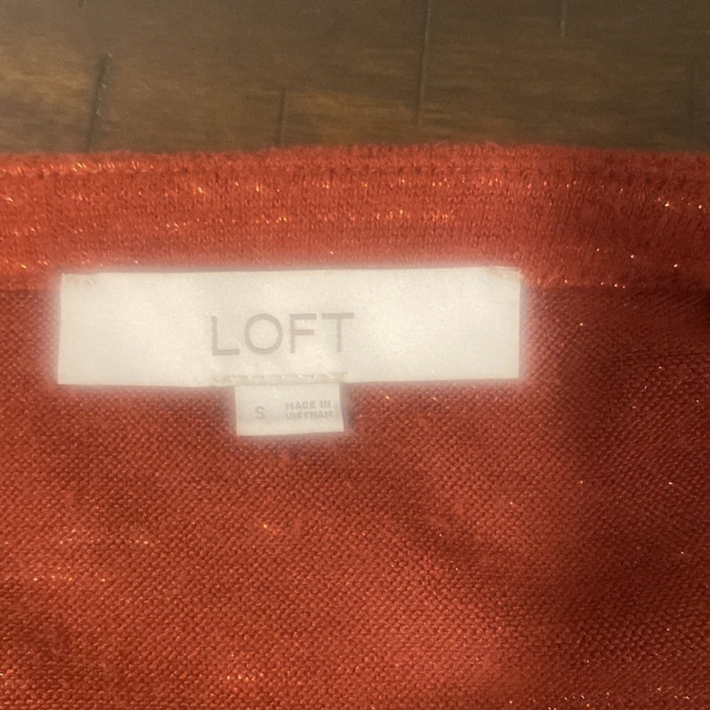 Loft Drop Waist Tunic Dress - Rust - Picture 4 of 8